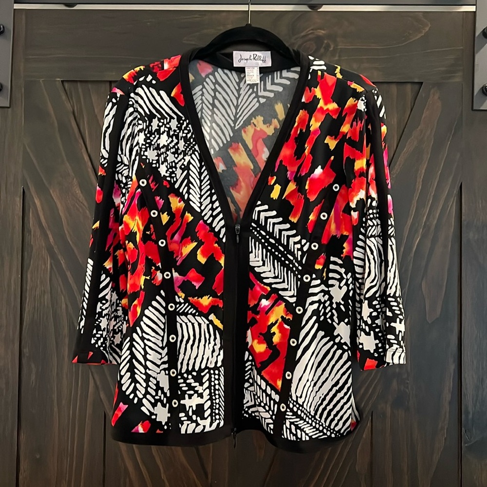 Joseph Ribkoff Zip-Up Blouse